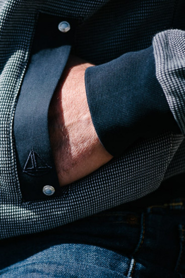 gilet zippé col montant maille chinée pour homme