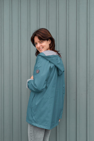 ciré imperméable doublé coton rose mixte