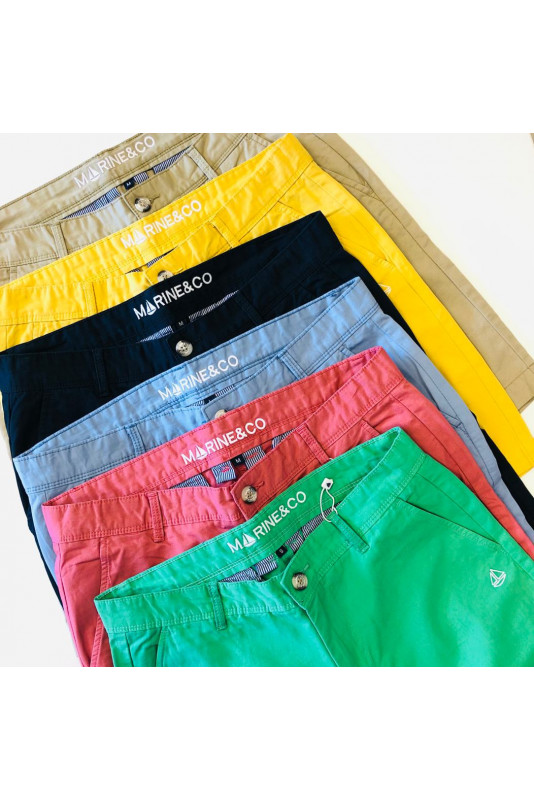 Bermuda homme, 100% coton chino