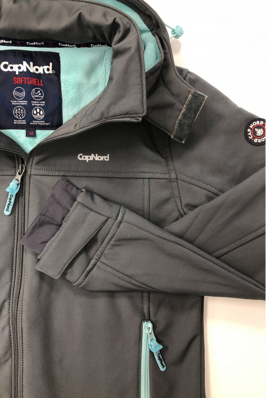 Veste softshell coupe ajustée avec capuche