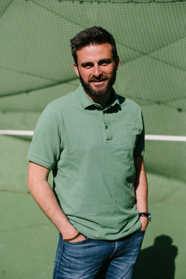 polo coton piqué rouge délavé pour homme
